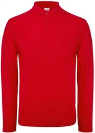 Langarm-Poloshirt Herren Long Sleeve Polo ID.001 / 100 % Baumwollpiqu