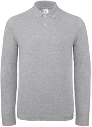 Langarm-Poloshirt Herren Long Sleeve Polo ID.001 / 100 % Baumwollpiqu