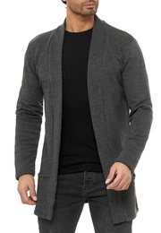 Strickjacke Red Bridge Herren Cardigan Jacke Sweat-Jacke Sakko Long Cut hochwertig