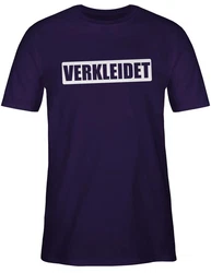 Shirtracer T-Shirt Verkleidet Faschingskostüm Lustig I Kostüm Verkleidet Karneval Ironie Karneval & Fasching Lila