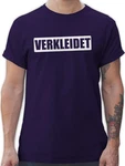 Shirtracer T-Shirt Verkleidet Faschingskostüm Lustig I Kostüm Verkleidet Karneval Ironie Karneval & Fasching Lila