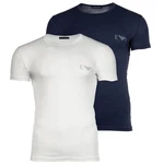 Emporio Armani T-Shirt 2er Pack BOLD MONOGRAM Marine/Wei