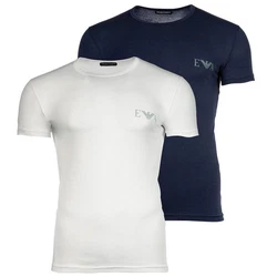 Emporio Armani T-Shirt 2er Pack BOLD MONOGRAM Marine/Wei