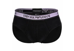Emporio Armani Herren Slip Core Logoband 3er Pack Schwarz