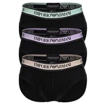 Emporio Armani Herren Slip Core Logoband 3er Pack Schwarz