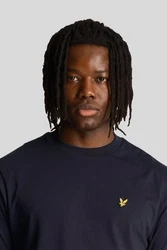 Lyle & Scott T-Shirt Herren Oversized Fit Dunkelblau/Blau