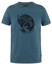 Fjällräven T-Shirt Herren Outdoor-Shirt Arctic Fox Blau/Türkis/Dunkelblau/Grau