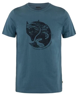 Fjällräven T-Shirt Herren Outdoor-Shirt Arctic Fox Blau/Türkis/Dunkelblau/Grau