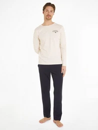 Pyjama LS JERSEY PJ SET (Set, 2 tlg., 2er) mit Logoschriftzug
