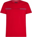 Tommy Hilfiger T-Shirt STRIPE CHEST TEE Rot