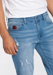 Bruno Banani Straight-Jeans Hutch Hellblau/Blau