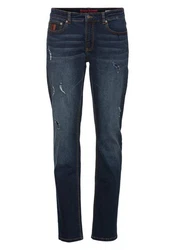 Bruno Banani Straight-Jeans Hutch Dunkelblau/Blau/Hellblau/Beige