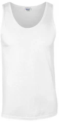 Gildan Tanktop Softstyle Tank Top Herren T-Shirt Weiß/Creme