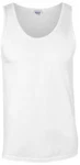 Gildan Tanktop Softstyle Tank Top Herren T-Shirt Weiß/Creme