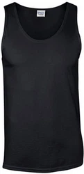 Gildan Tanktop Softstyle Tank Top Herren T-Shirt Schwarz/Dunkelgrau/Dunkelblau