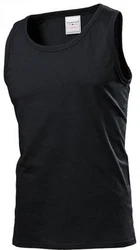 Stedman Tanktop Mens Classic Tank Top Herren T-Shirt Schwarz/Grau