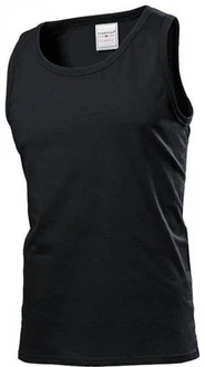 Stedman Tanktop Mens Classic Tank Top Herren T-Shirt Schwarz/Grau Stedman Tanktop Mens Classic Tank Top Herren T-Shirt Schwarz/Grau