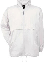 B&C Outdoorjacke Jacket Air  Weiß/Grau