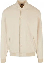 Build Your Brand Herren Heavy Tonal College Jacket Khaki/Beige