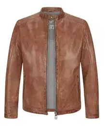 Lederjacke MSLacona aus Nappaleder im Vintage-Look