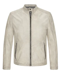 Milestone Lederjacke MSLacona Khaki/Grau/Beige/Braun/Hellgrau