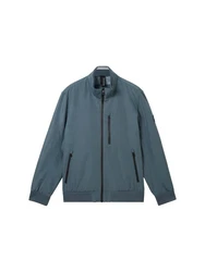 TOM TAILOR Anorak Blousonjacke Grau/Dunkelblau/Blau/Hellblau