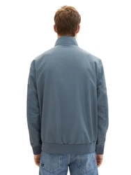 TOM TAILOR Anorak Blousonjacke Grau/Dunkelblau/Blau/Hellblau
