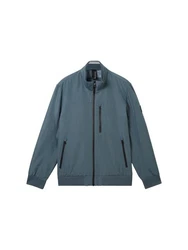 TOM TAILOR Anorak Blousonjacke Grau/Dunkelblau/Blau/Hellblau