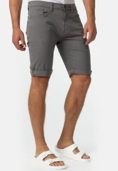 Indicode Jeansshorts Villeurbanne Hellgrau/Dunkelgrau/Grau/Khaki