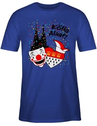 Shirtracer T-Shirt Klle Alaaf Kostüm Köln Karneval Wappen Rot/Weiß