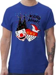 Shirtracer T-Shirt Klle Alaaf Kostüm Köln Karneval Wappen Rot/Weiß