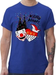 T-Shirt Klle Alaaf Kostm Kln Karneval Wappen I Jeck Rut Wiees I Narren I K Karneval & Fasching