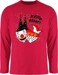 Shirtracer Rundhalsshirt Klle Alaaf Kostm Kln Karneval Wappen Rosa/Dunkelrot/Rot