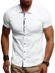JMIERR Businesshemd Regular Kentkragen Uni Weiß/Creme/Schwarz