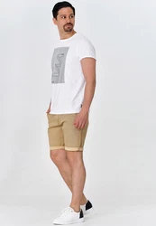 Indicode Chinoshorts Caedmon Beige/Khaki/Braun