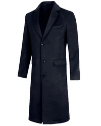 Allthemen Mantel Herren klassisches Design Dunkelblau/Hellblau/Blau