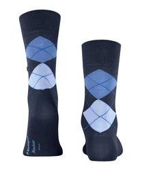Burlington Socken Manchester Blau/Dunkelblau