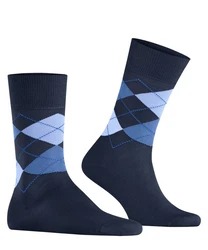 Burlington Socken Manchester Blau/Dunkelblau