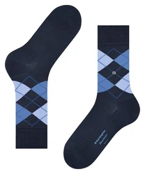 Burlington Socken Manchester Blau/Dunkelblau