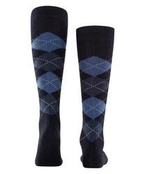 Burlington Kniestrümpfe Preston Blau/Dunkelblau/Hellblau
