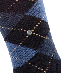 Burlington Kniestrümpfe Preston Blau/Dunkelblau/Hellblau