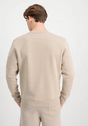 Alpha Industries Men Sweatshirts Organics Sweater Beige/Khaki