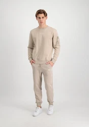 Alpha Industries Men Sweatshirts Organics Sweater Beige/Khaki