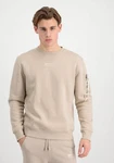 Alpha Industries Men Sweatshirts Organics Sweater Beige/Khaki