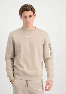 Alpha Industries Men Sweatshirts Organics Sweater Beige/Khaki