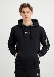Alpha Industries Hoodie EMB  Dunkelblau/Schwarz/Rosa