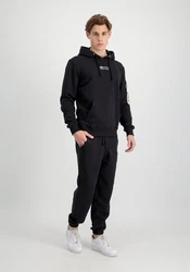 Alpha Industries Hoodie EMB  Dunkelblau/Schwarz/Rosa