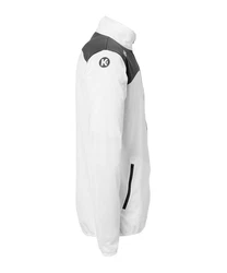 Kempa Sweatjacke Emotion 2.0 Poly Full Zip Jacke Weiß/Dunkelrot/Silber/Grau