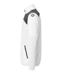 Kempa Sweatjacke Emotion 2.0 Poly Full Zip Jacke Weiß/Dunkelrot/Silber/Grau