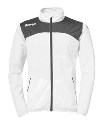 Kempa Sweatjacke Emotion 2.0 Poly Full Zip Jacke Weiß/Dunkelrot/Silber/Grau